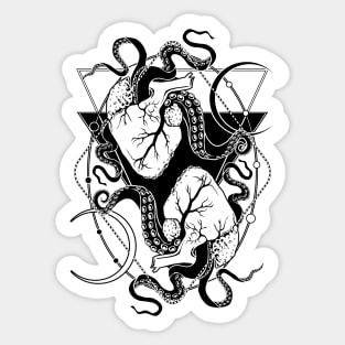 Monster tentacle hearts Sticker